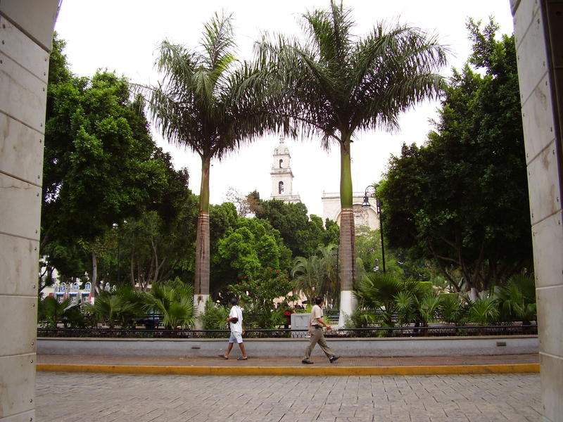 Central Merida, known as the white city due to its limestone construction