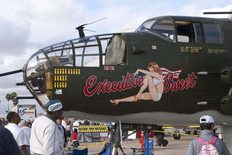 editorial use only : a histroic airforce B-25 Bomber Executive Sweet
