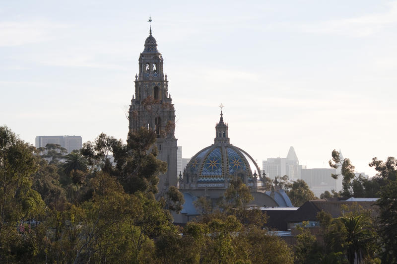 the california tower and dome in balboa park, san diego