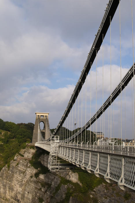 The clifton suspension bridge is a bristol landmark crossing the avon gorge, it was designed by Isambard Kingdom Brunel