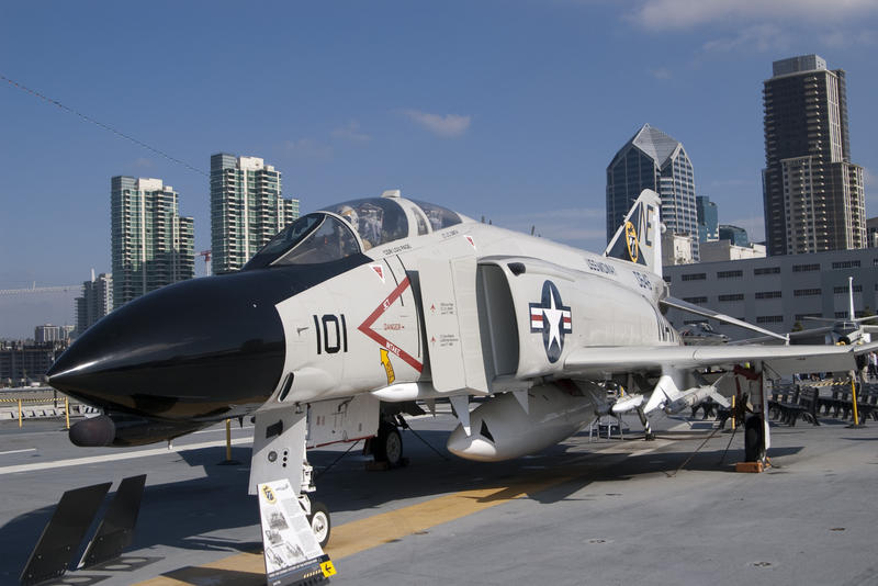  McDonnell Douglas F-4 Phantom II onbaord the floating museum USS midway