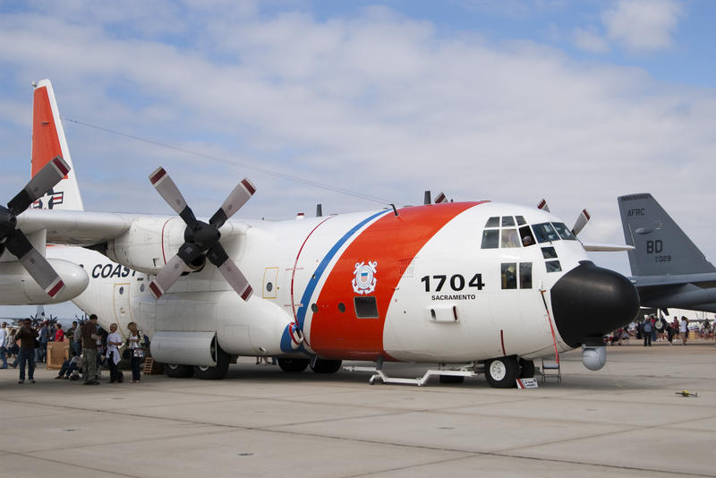 editorial use only : us coastguard hercules aircraft