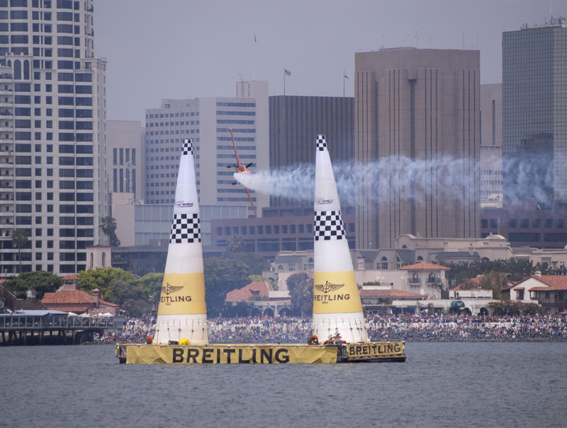 editorial use only : air race finish line