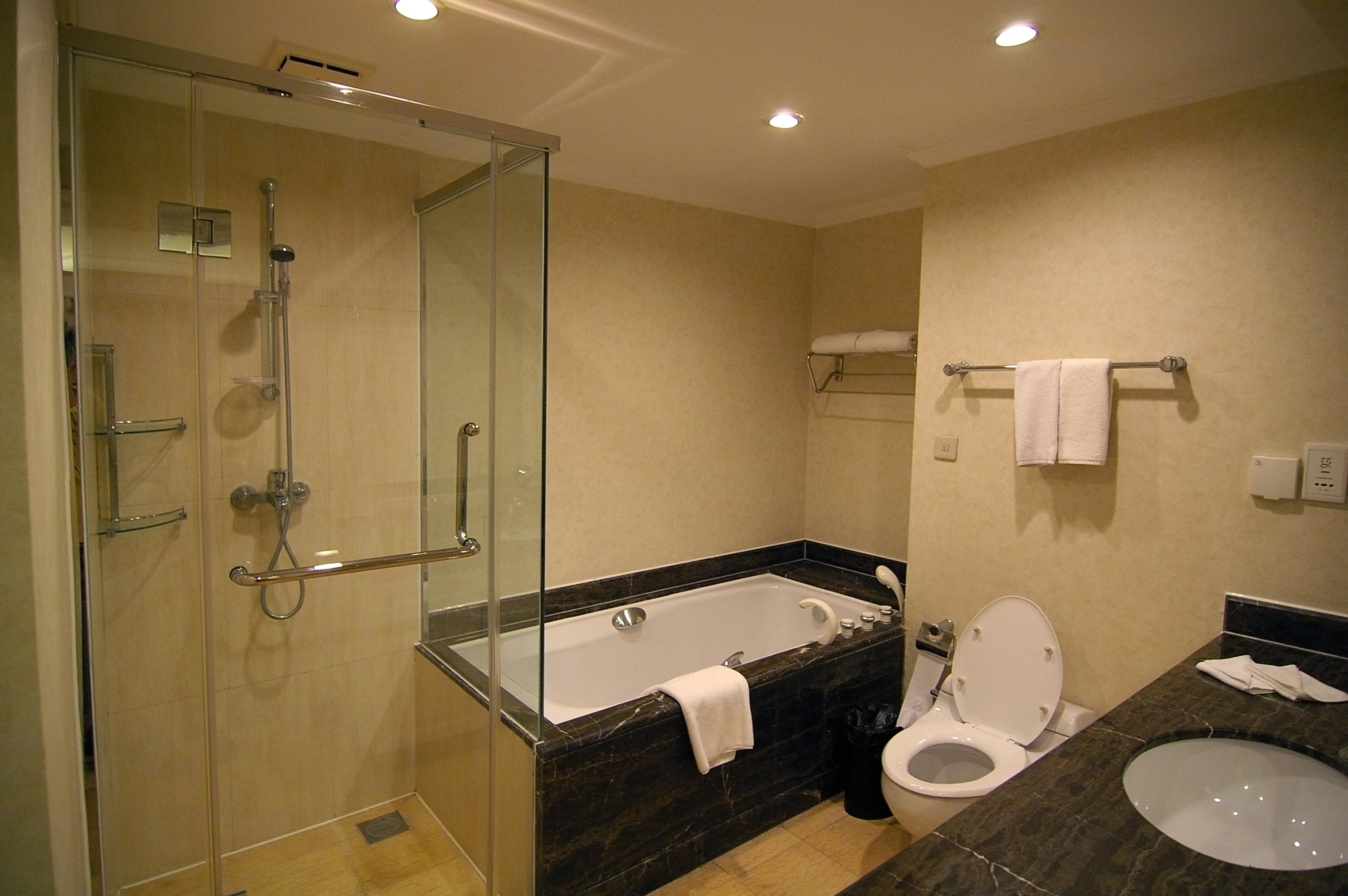 bathroom with sink toilet and bath