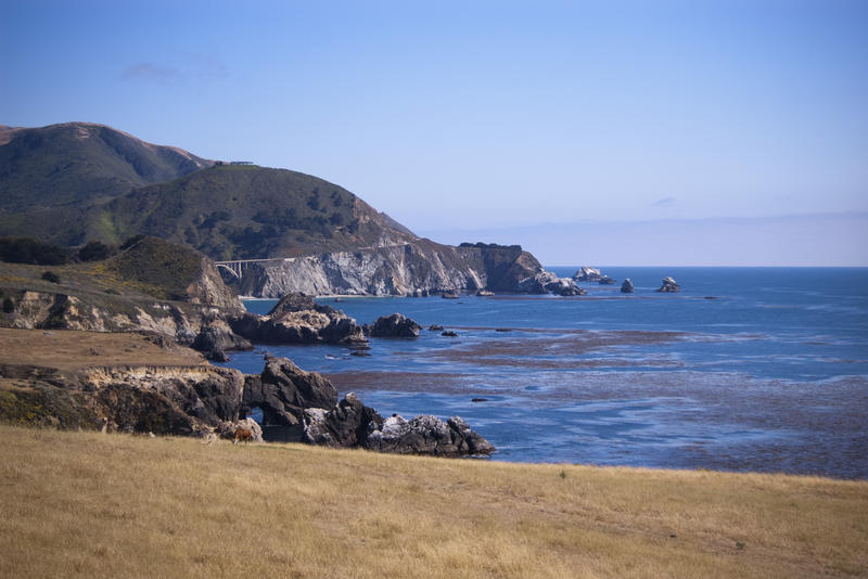 rugged natural beauty of the california pacific coast highway 1, big sur