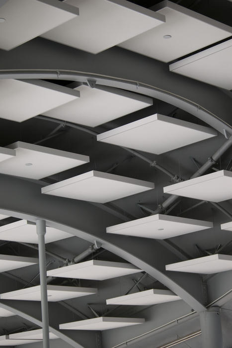 editorial use: ceiling tiles in the roof of the Academy of sciences, golden gate park, san francisco