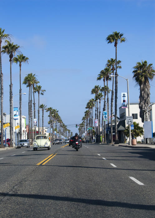 drive along the south coast highway 101 in encinitas