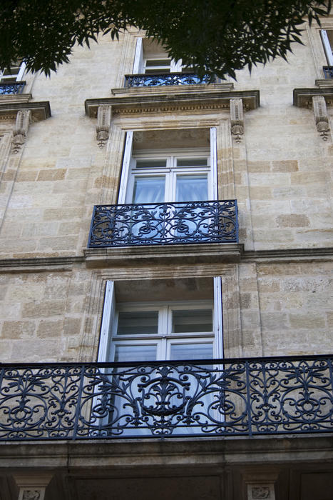 traditional french town architecture french windows opening on to juliette balconies