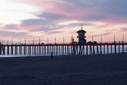 2563-huntington beach pier at sunset