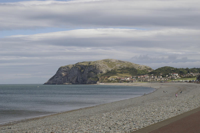 the victorian seaside town of Llandudno in north wales, uk