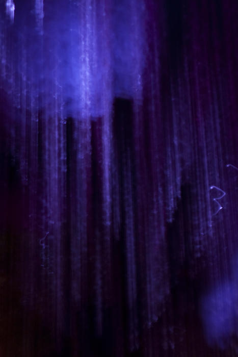 abstract light blur creating a waterfall effect