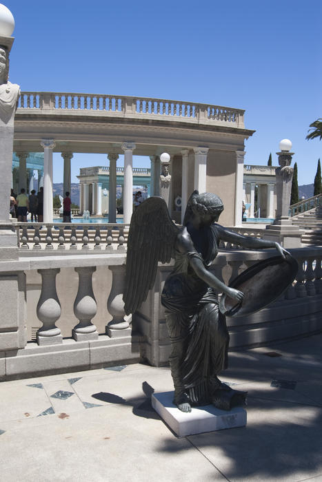 Editorial Use Only: Hearst Castles outdoor nepture pool with ancient roman style architectural details