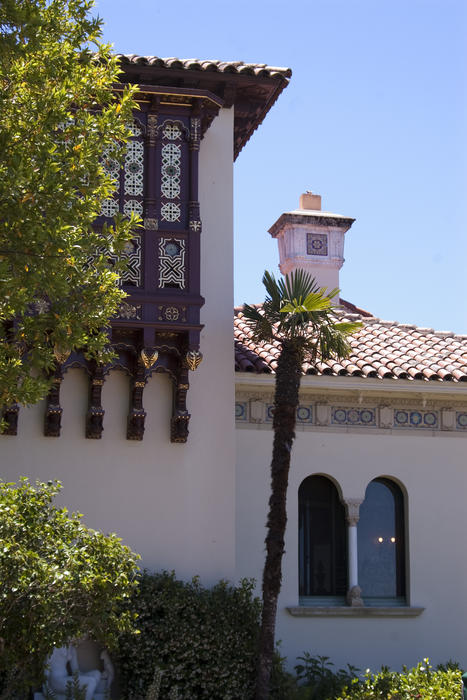 Editorial Use Only: Decorative architectural details at Hearst Castle