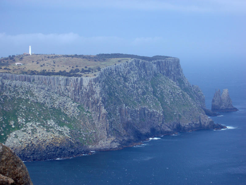 tasman island off the coast of cape pillar, tasmania