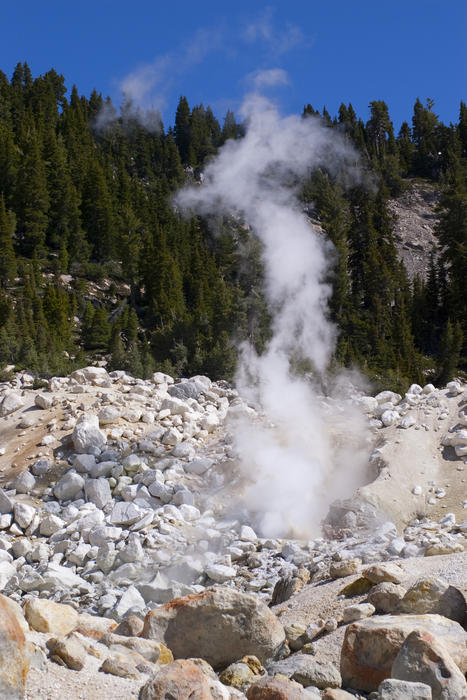 team vent or fumeroles at Bumpass's Hell, Lassen Volcanic National Park