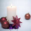 3591-white festive candle