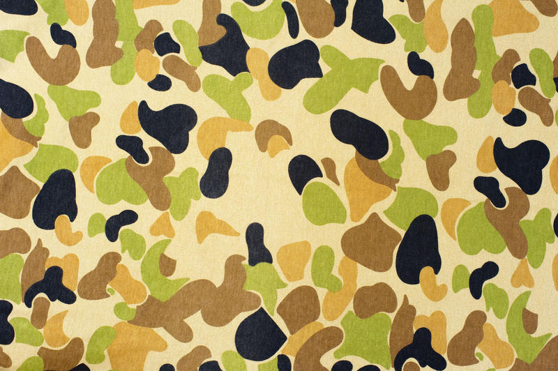army camouflage pattern green and black fabric