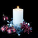3597-festive decorated candle