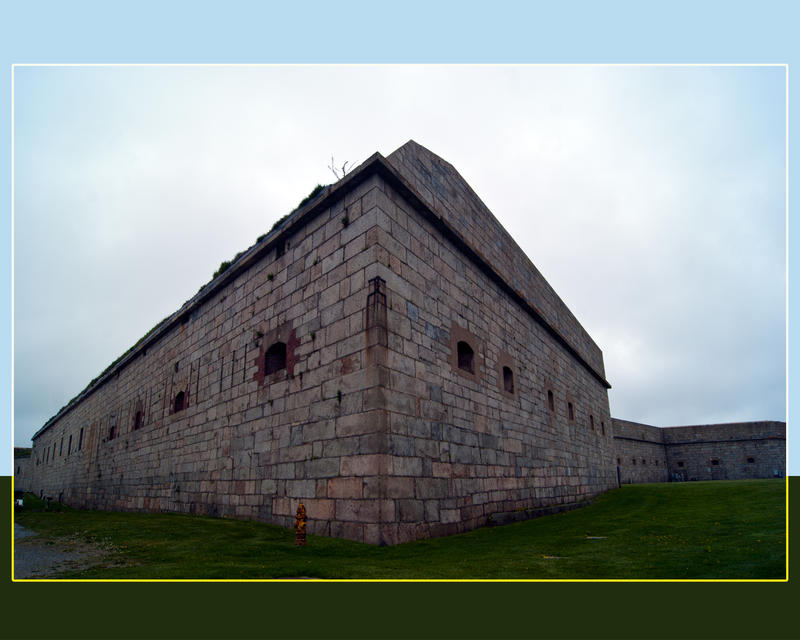 <p>A corner view of Fort Adams in Rhode Island</p>