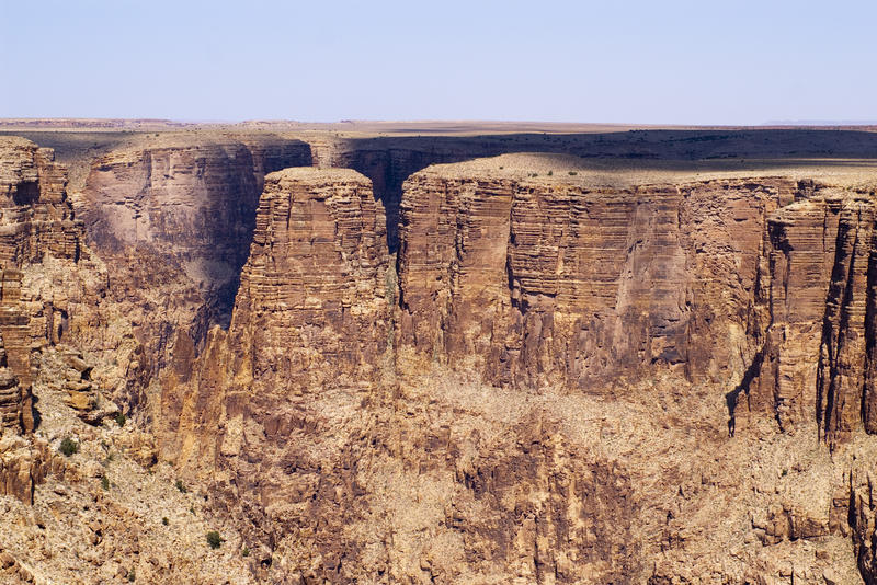 spectacular geology of the grand canyon, steep weathered cliffs faces, Arizona, USA