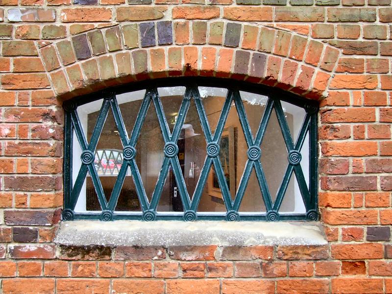 <p>Victorian window grille at Quay Arts Centre, Newport, Isle of Wight </p>