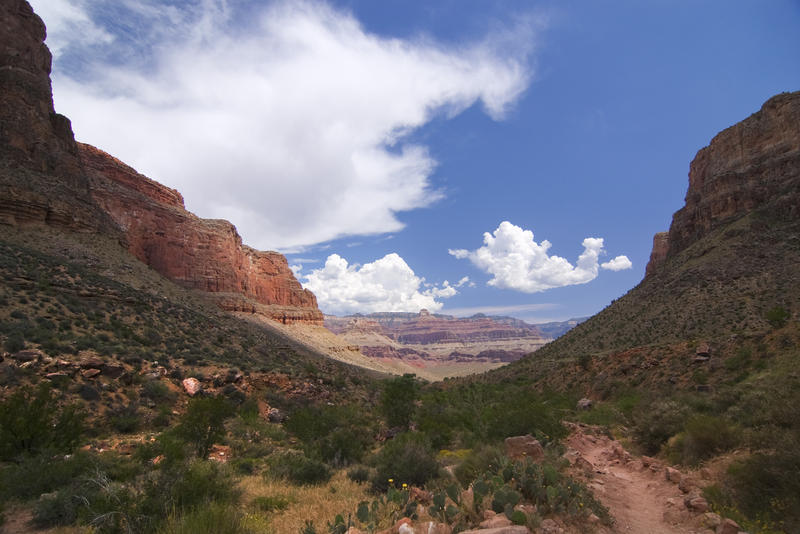 a walk through part of the grand canyon