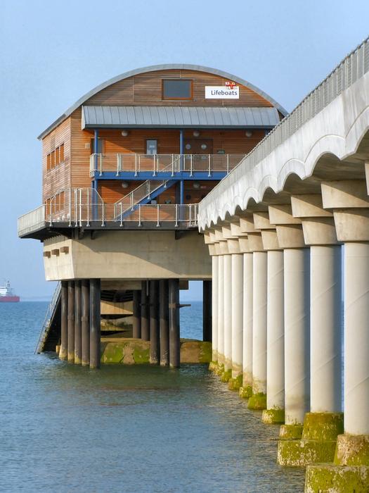<p>New RNLI lifeboat house & walkway, Bembridge, Isle of Wight </p>