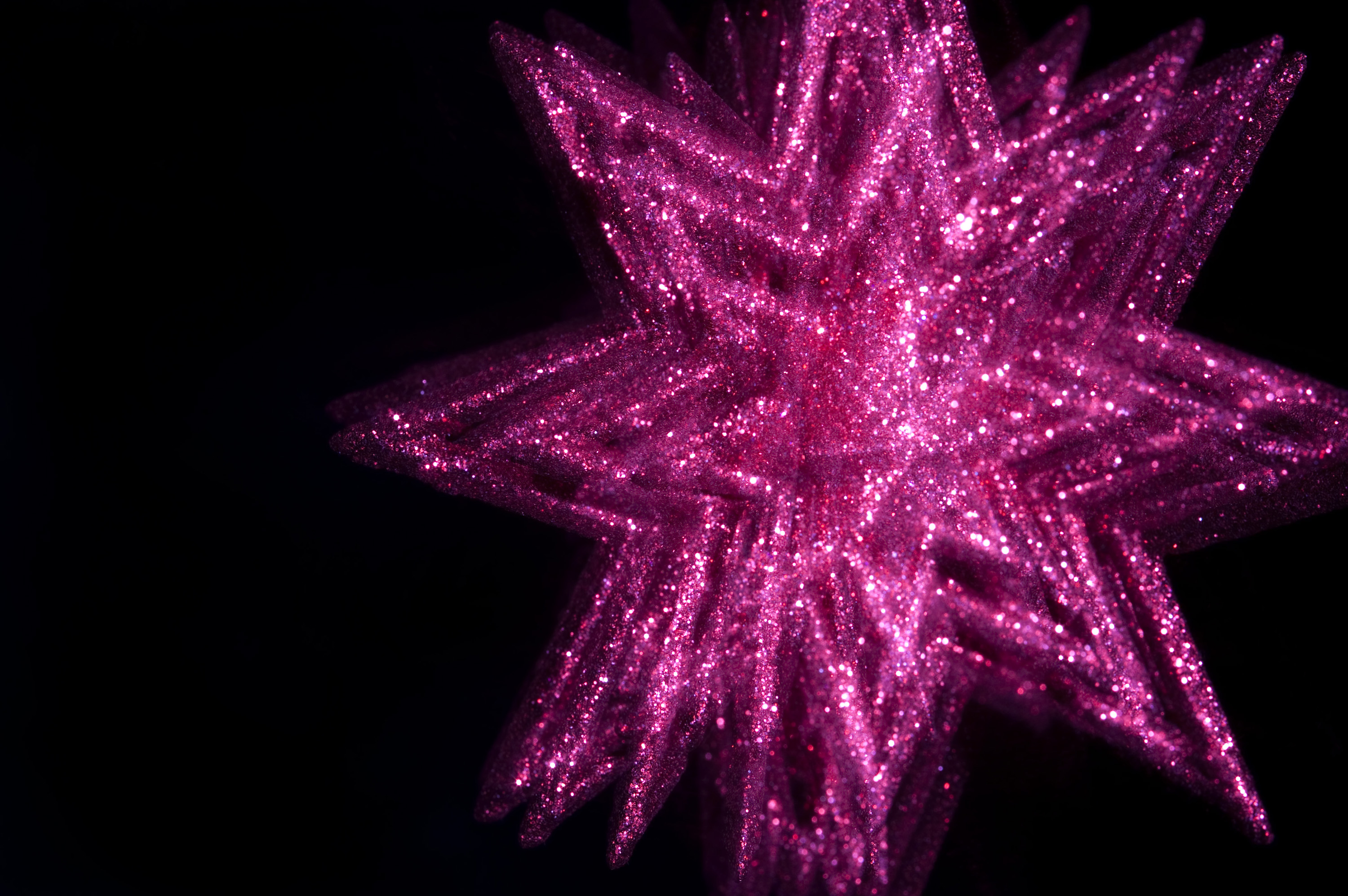 Free Stock Photo 3621-pink glitter star | freeimageslive