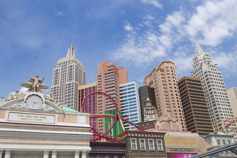 editorial use only: front of new york new york casino, Las Vegas