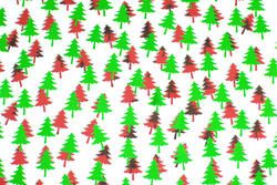 3632-red and green tree shapes