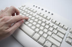 3947   one finger typist