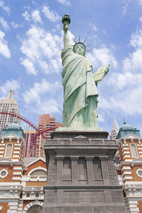 editorial use only: statue of liberty at new york new york casino, Las Vegas