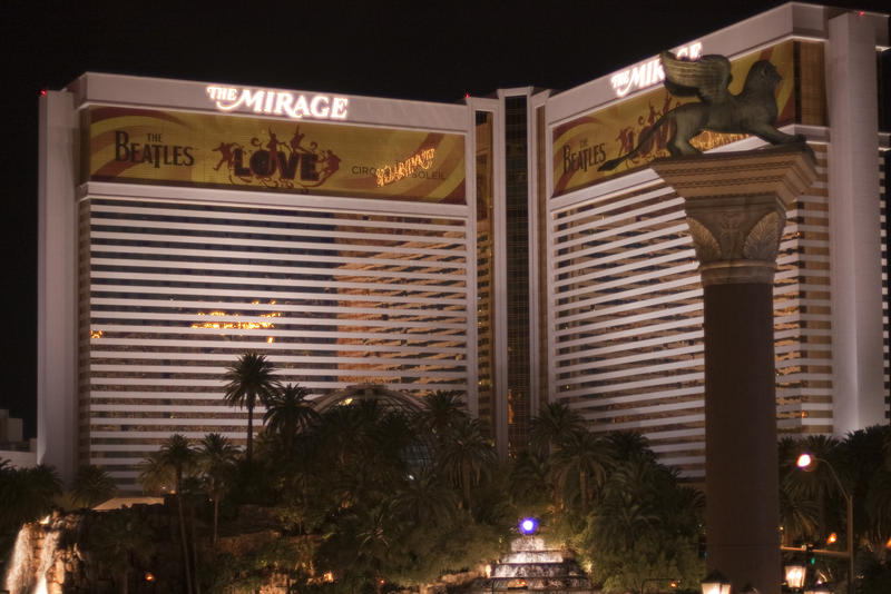 editorial use only: exterior of the las vegas mirage casino