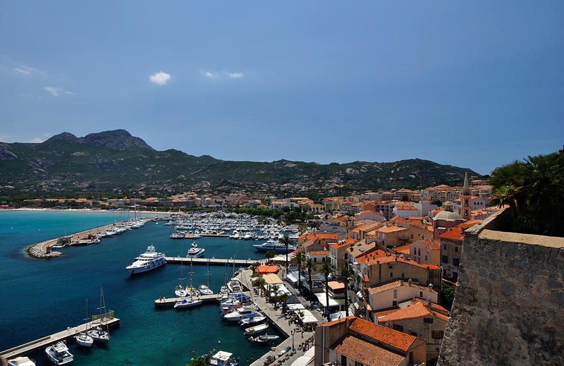 A view over Calvi from the Citadel walls 