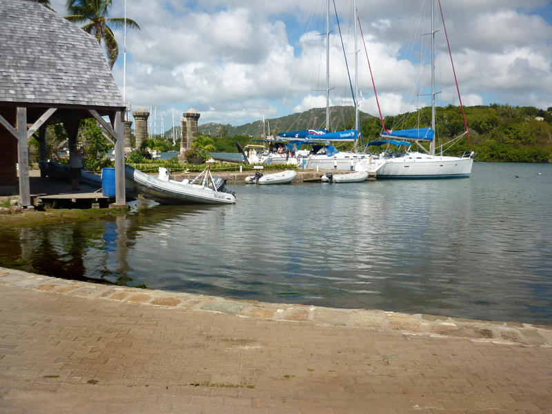 nelsons harbour, an historic english naby port, antigua