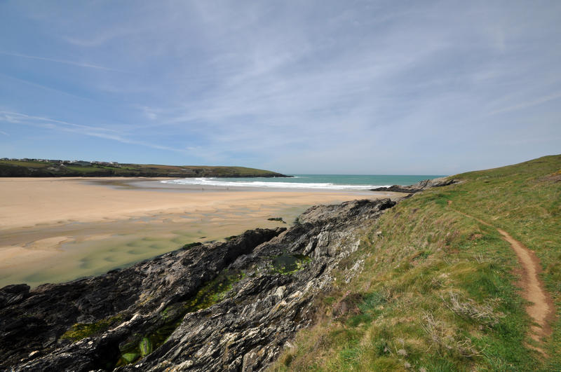 Crantock Bay in Cornwall. 