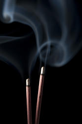 4557   burning incense
