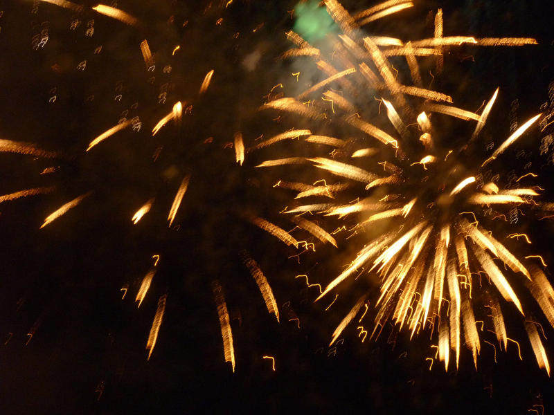 blurred white firework pyrotechnics