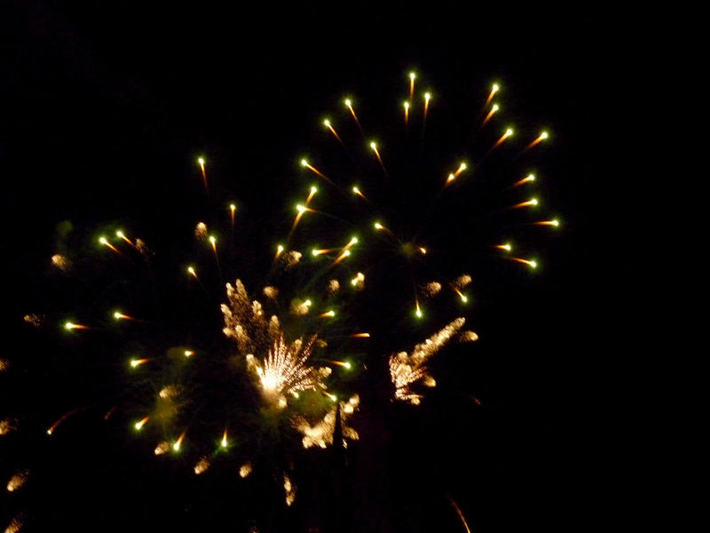 a colorful firework explosion