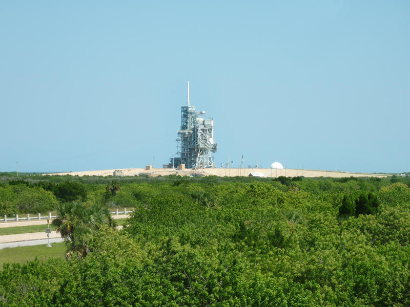 space shuttle launch pad and cape caneveral