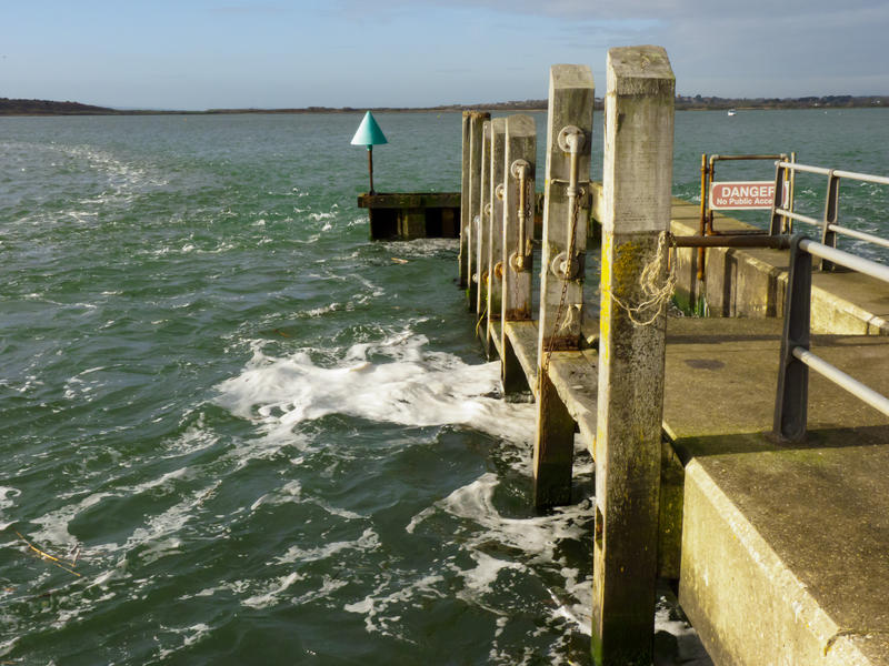 <p>Jetty at Mudeford </p>