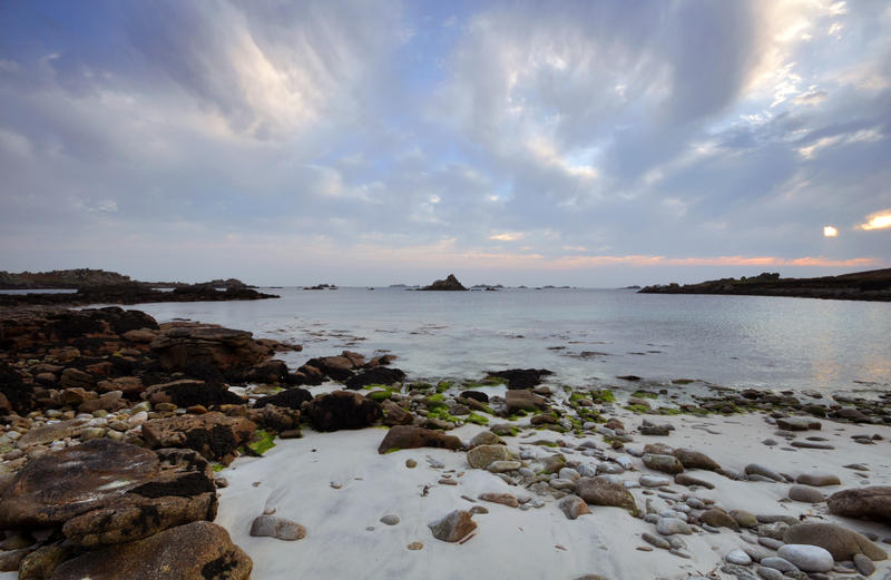 Sunset at Hell Bay, on Bryher on the Isles of Scilly 