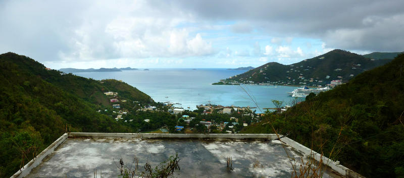 a panoramic view of the island of tortola in the british virgin islands