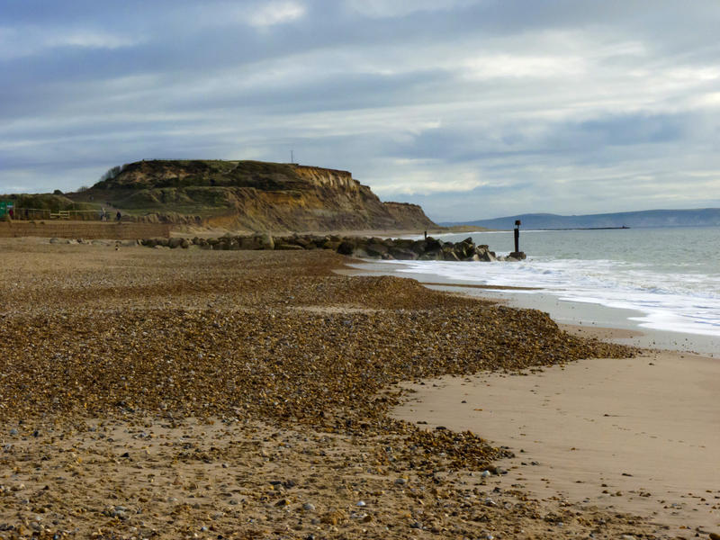 <p>Under Winter Sky - beach scene</p>