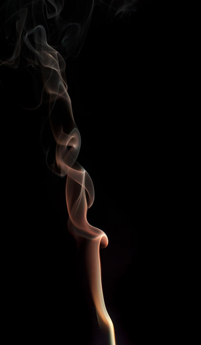 eddy current in illuminated smoke