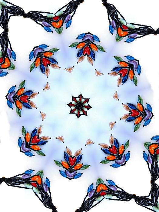 <p>abstract background, textures, patterns, geometric patterns, shapes and perspectives from altering and manipulating image of strtand of beads </p>