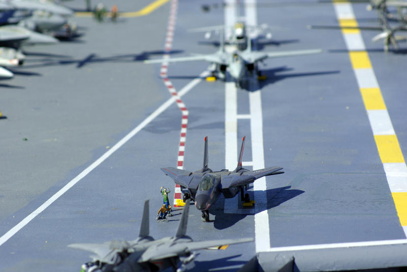 Shot of a realistic aircraft carrier