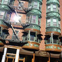 6638   Bay windows on a building in Boston