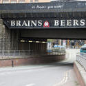 7593   Underpass with a beer advertisement