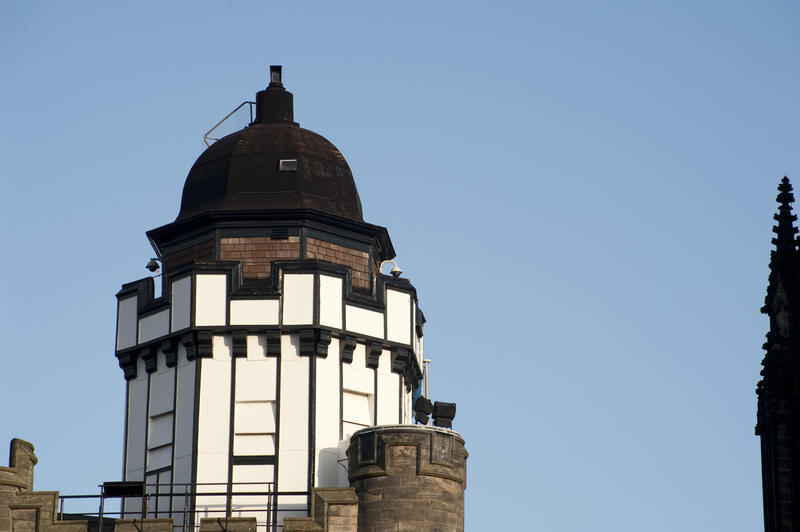 Camera Obscura , Edinburgh, also known as the Outlook Tower, a historical monument and a popular tourist attraction for illusion and projections of the city